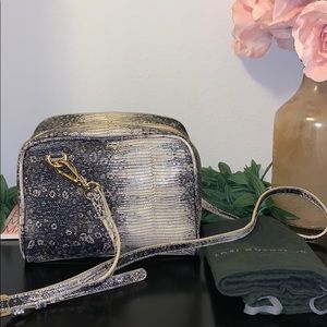 Lori Goldstein Embossed leather crossbody